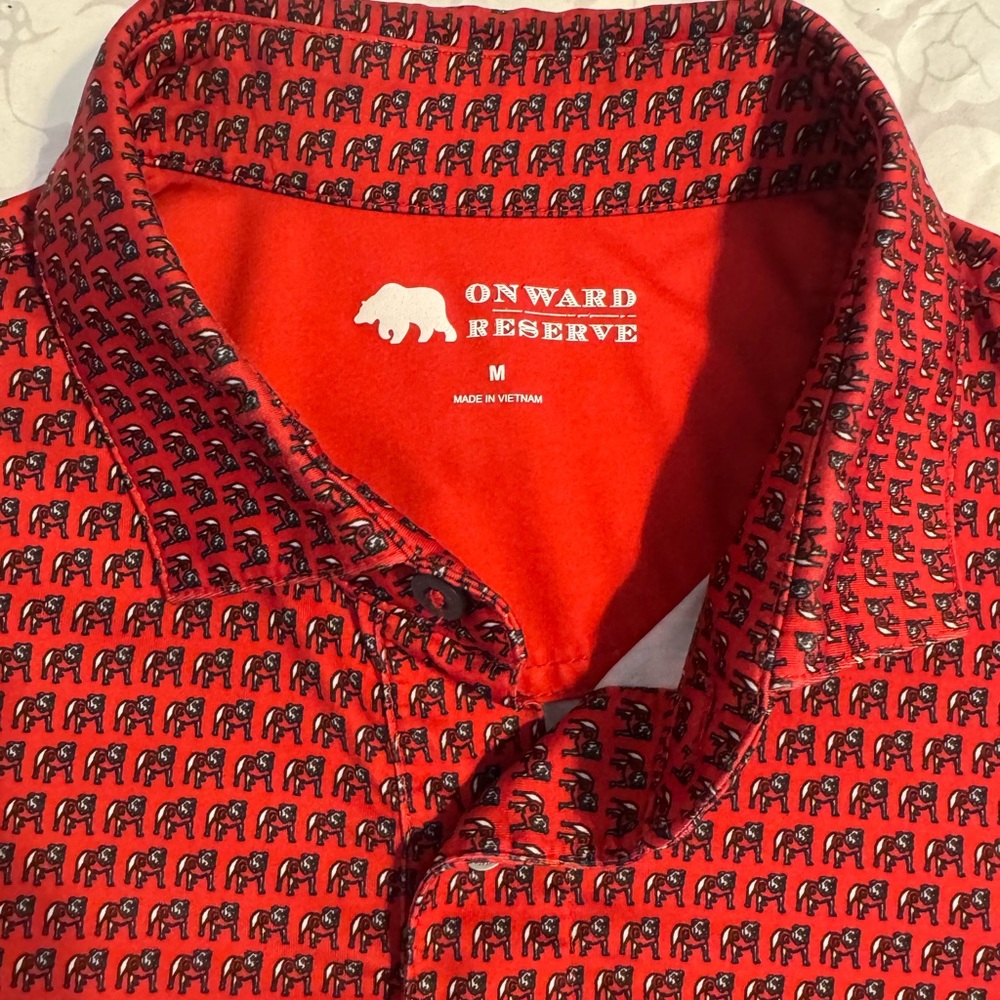 Onward Reserve UGA Bulldog Print Polo Shirt